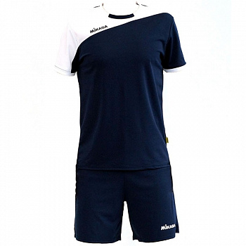 Форма волейбольная мужская "MIKASA", арт. MT351-061-XL, р.XL, 100% полиэстер, темносине-белый