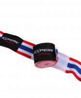 Бинт боксерский HWS-140, триколор, эластик, 4 м