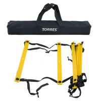 Лестница для тренировок  "TORRES" арт. TR1018, дл. 4 м, пластик, полиэстер, желт-черн