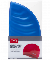 Шапочка для плавания Wrinkle Free Silicone Cap, силикон, LCS/420, голубой