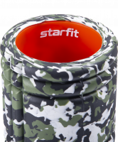 Ролик массажный FA-508, 33x14 cм, зеленый камуфляж/оранжевый