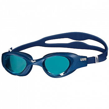 Очки для плавания  "ARENA The One", арт.001430844, СИНИЕ линзы, нерег.перен., белая опр.