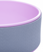 Колесо для йоги YW-101, 32 см, серо-розовый