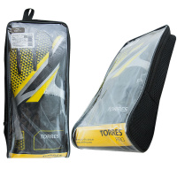 Перчатки вратарские  "TORRES Pro" арт. FG051978, р.8, 4 мм латекс, удл.манж., черно-желто-серебристый