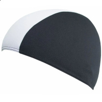 Шапочка для плавания  "FASHY Shot Shape Polyester", арт.3241-22, полиэстер, 3 панели, бело-черный