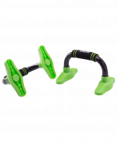 Упоры для отжиманий «Классические» BA-302, черные/зеленые