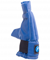 Перчатки снарядные, шингарды, кожзам, синий