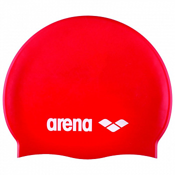 Шапочка для плавания  "ARENA Classic Silicone Jr", дет., арт.9167044, КРАСНЫЙ, силикон