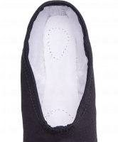 Балетки концертные, текстиль, черные,  р. 29-37.5