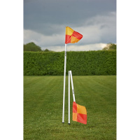 Флаг угловой склад."MITRE" арт. A9111WA1,складной,съем.штык,КОМПЛ.4 шт,выс.153 см,пластик,бел-мульт