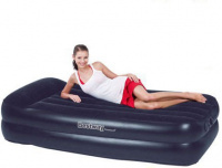 Надувная кровать BestWay 203*102*46см (черный) встр. насос