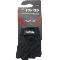 Перчатки для занятий спортом "TORRES" арт.PL6047XL, р.XL, нейлон, нат.замша и кожа подбивка 3 мм,чер
