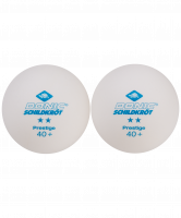 Мяч для настольного тенниса 2* Prestige, белый, 6 шт.