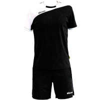 Форма волейбольная мужская "MIKASA", арт. MT351-046-L, р.L, 100% полиэстер, черно-белый