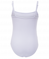 Купальник гимнастический AA-110, на бретелях, хлопок, белый (44-48)