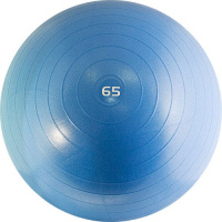 СЦ*Мяч гимн. "TORRES", арт.AL100165, диам. 65 см, эласт. ПВХ, с защит. от взрыва, с насосом, голубой