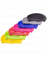 Шапочка для плавания, силикон, черный