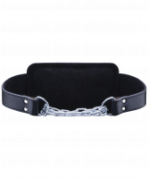 Пояс для отягощений SU-341, натуральная кожа, черный